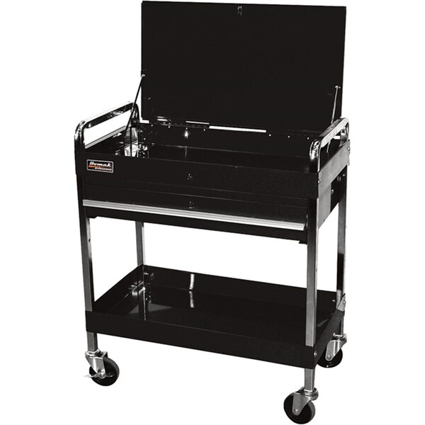 Chesterfield 1 Drawer Professional Service Cart - Black - 35.67 x 31.5 x 17.5 in. CH2981984 - main